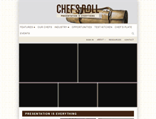 Tablet Screenshot of chefsroll.com